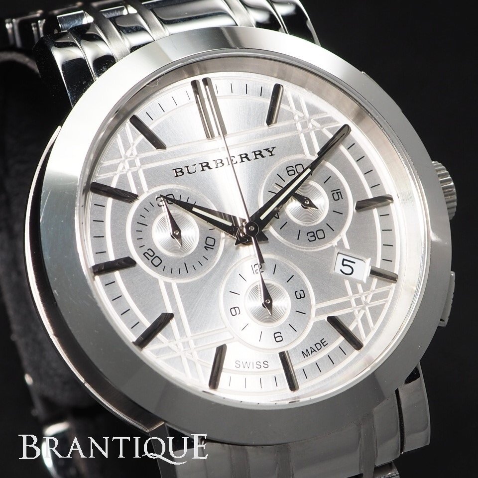 BURBERRY バーバリー シティー BU1372 SS QZ シルバー系文字盤 デイト