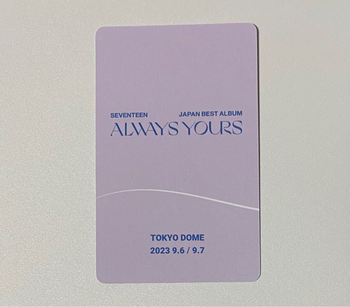 ジョンハン SEVENTEEN TOUR 'FOLLOW' TO JAPAN ALWAYS YOURS 東京 会場
