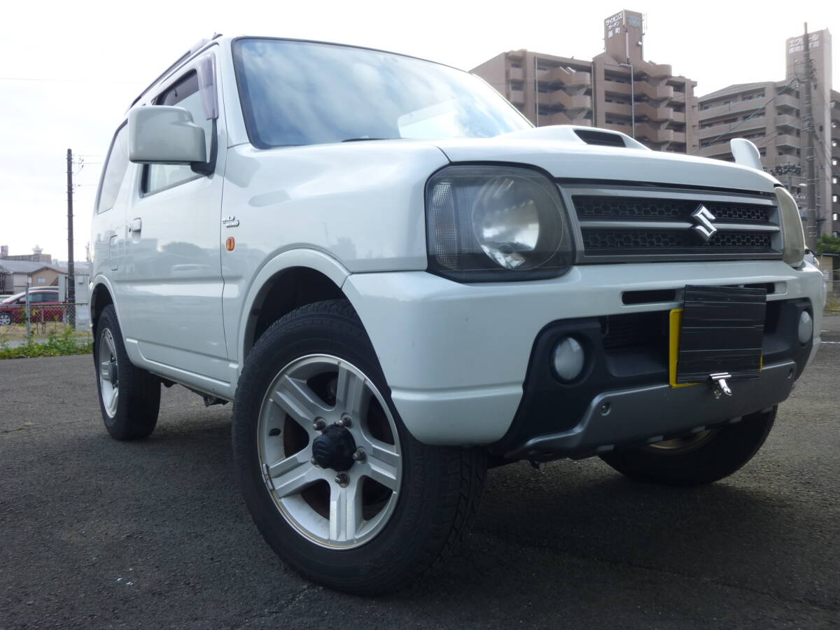 ◆H18 ジムニーWILD WIND ワイルドウインド JB23W パートタイム4WD/楽々４速AT キーレス ETC 遊びや通勤等冬道にも 実走行 修復歴無 売切!!_1