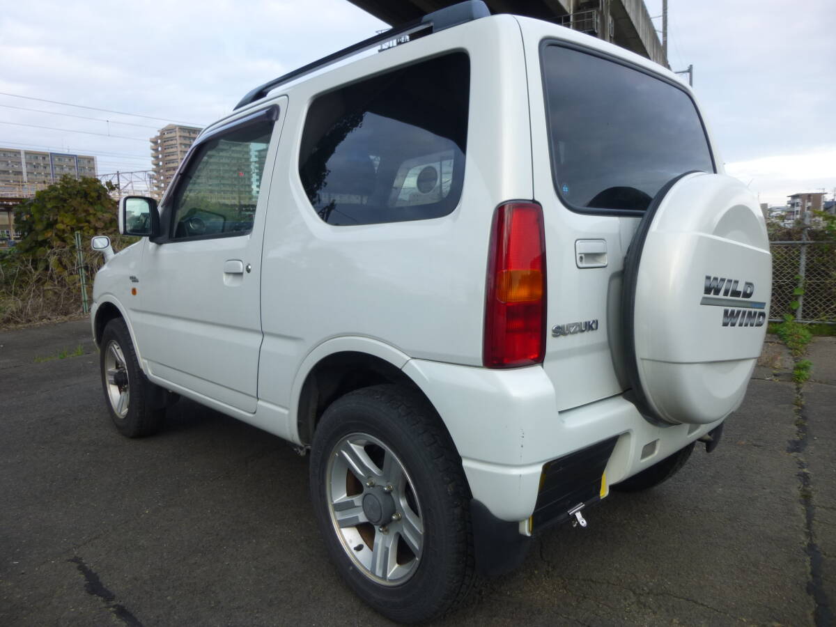 ◆H18 ジムニーWILD WIND ワイルドウインド JB23W パートタイム4WD/楽々４速AT キーレス ETC 遊びや通勤等冬道にも 実走行 修復歴無 売切!!_3