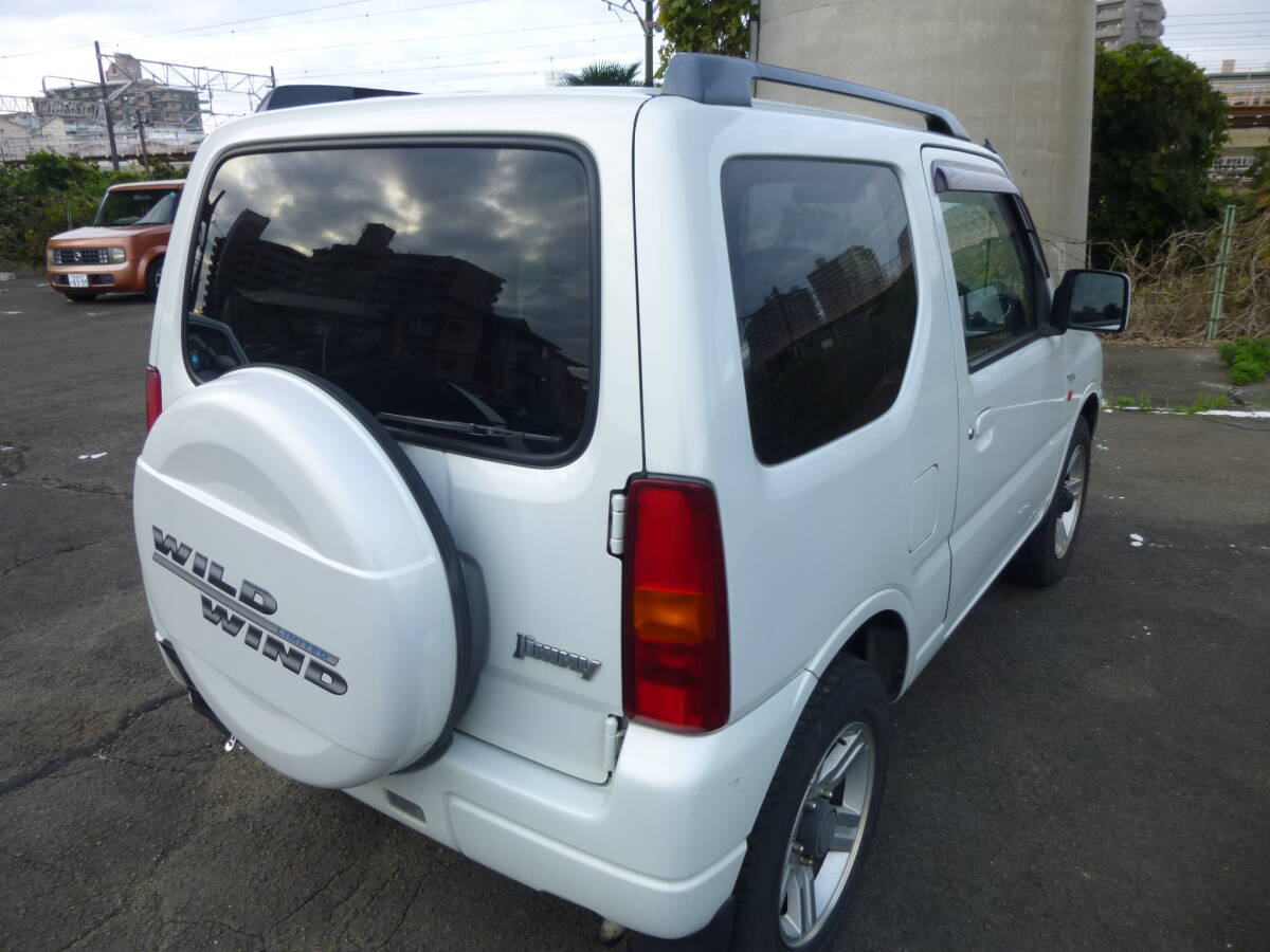 ◆H18 ジムニーWILD WIND ワイルドウインド JB23W パートタイム4WD/楽々４速AT キーレス ETC 遊びや通勤等冬道にも 実走行 修復歴無 売切!!_4