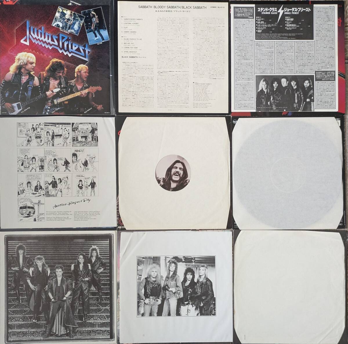 レコードまとめて9枚セットJUDAS PRIEST/MOTORHEAD/METAL/RIOT 