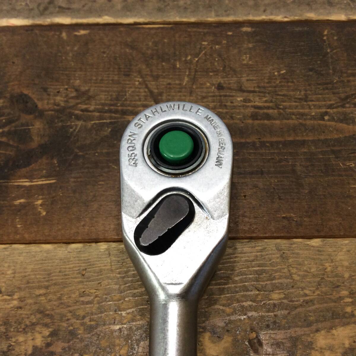 ●【AH-08677】中古品 STAHLWILLE スタビレー 3/8SQ 80ギア ラチェットハンドル 6角ソケット付 435QRN/456-13【レターパックプラス600円可_2