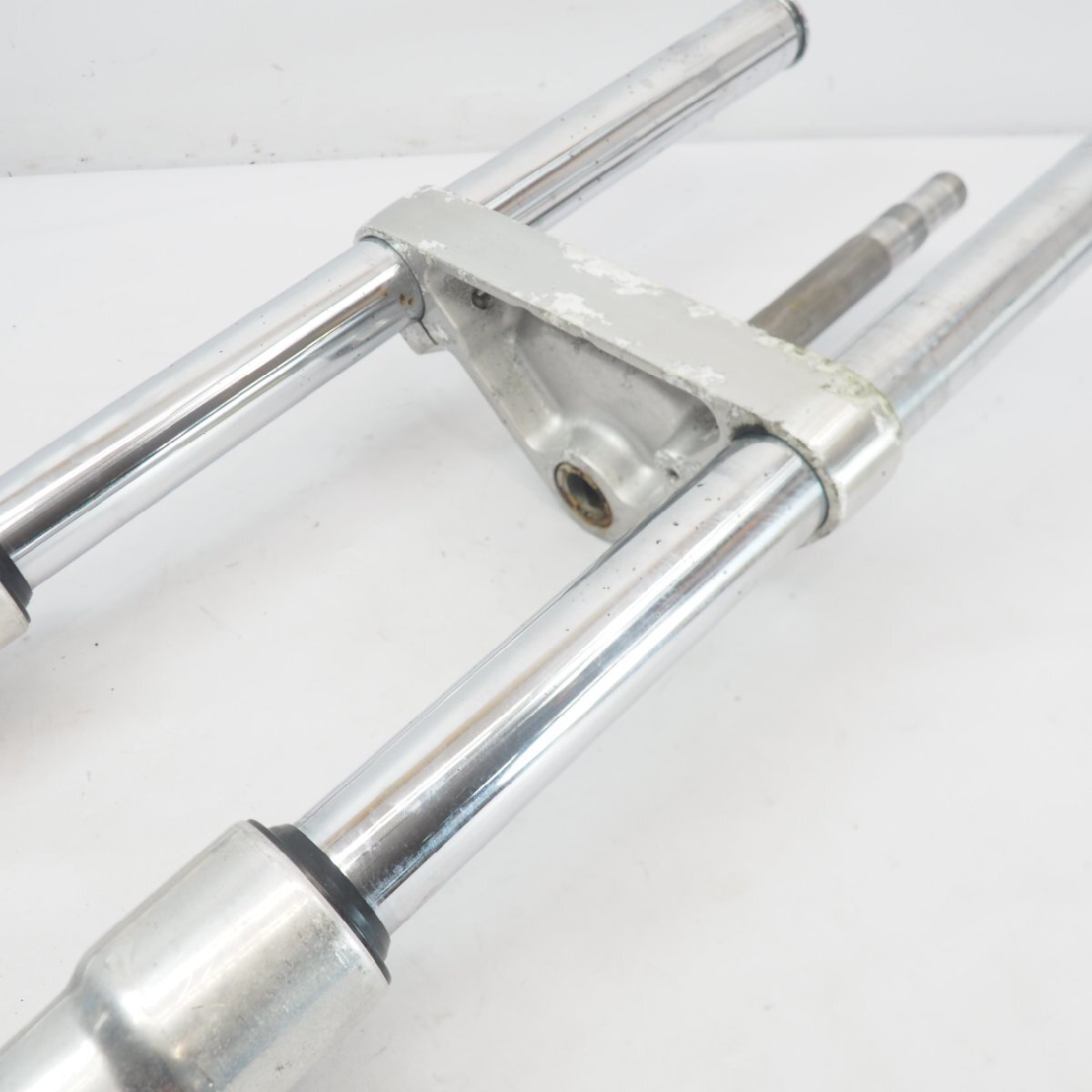 サベージ400 フロントフォーク ステム フォーク savage φ38mm 三又 ステアリング fork 650 | ウェビックガレージセール 中古バイクパーツ販売専門店アイラブモーターサベージ400(87 ☆トリプルツリーのススメ☆ サベージ400☆NK41B☆ステアリング サベージのフロントフォークを長くする！
