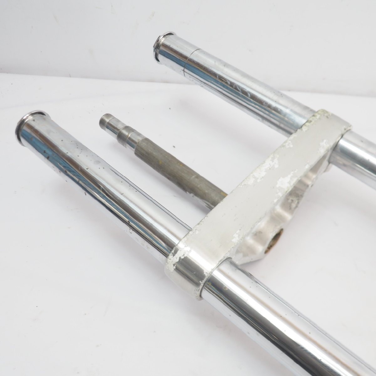 サベージ400 フロントフォーク ステム フォーク savage φ38mm 三又 ステアリング fork 650 | ウェビックガレージセール 中古バイクパーツ販売専門店アイラブモーターサベージ400(87 ☆トリプルツリーのススメ☆ サベージ400☆NK41B☆ステアリング サベージのフロントフォークを長くする！