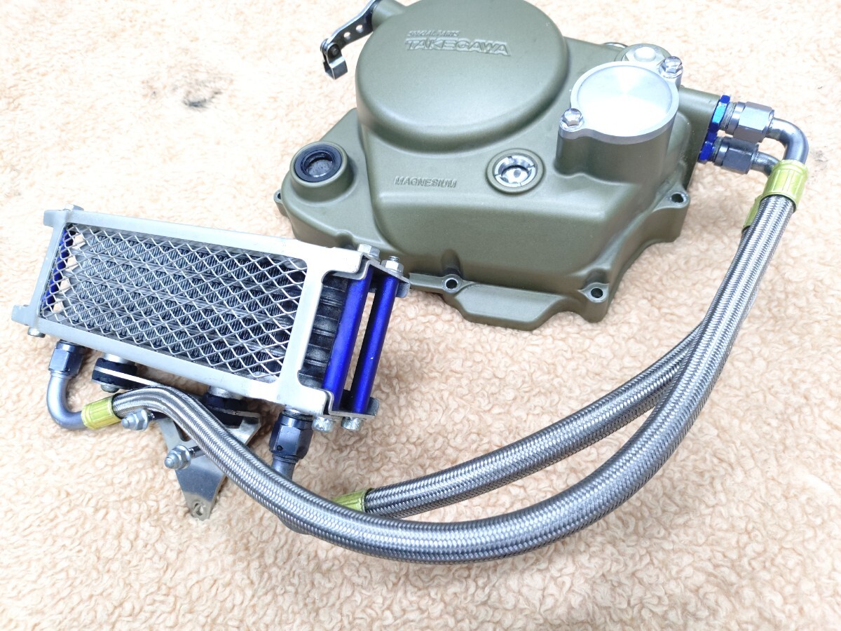 絶版 XR100 エイプ100 SP武川 タケガワ マグネシウム クラッチカバー