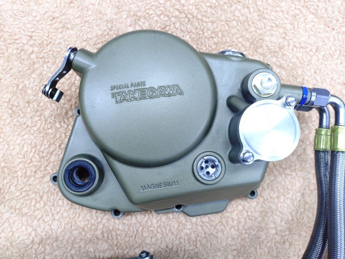 絶版 XR100 エイプ100 SP武川 タケガワ マグネシウム クラッチカバー