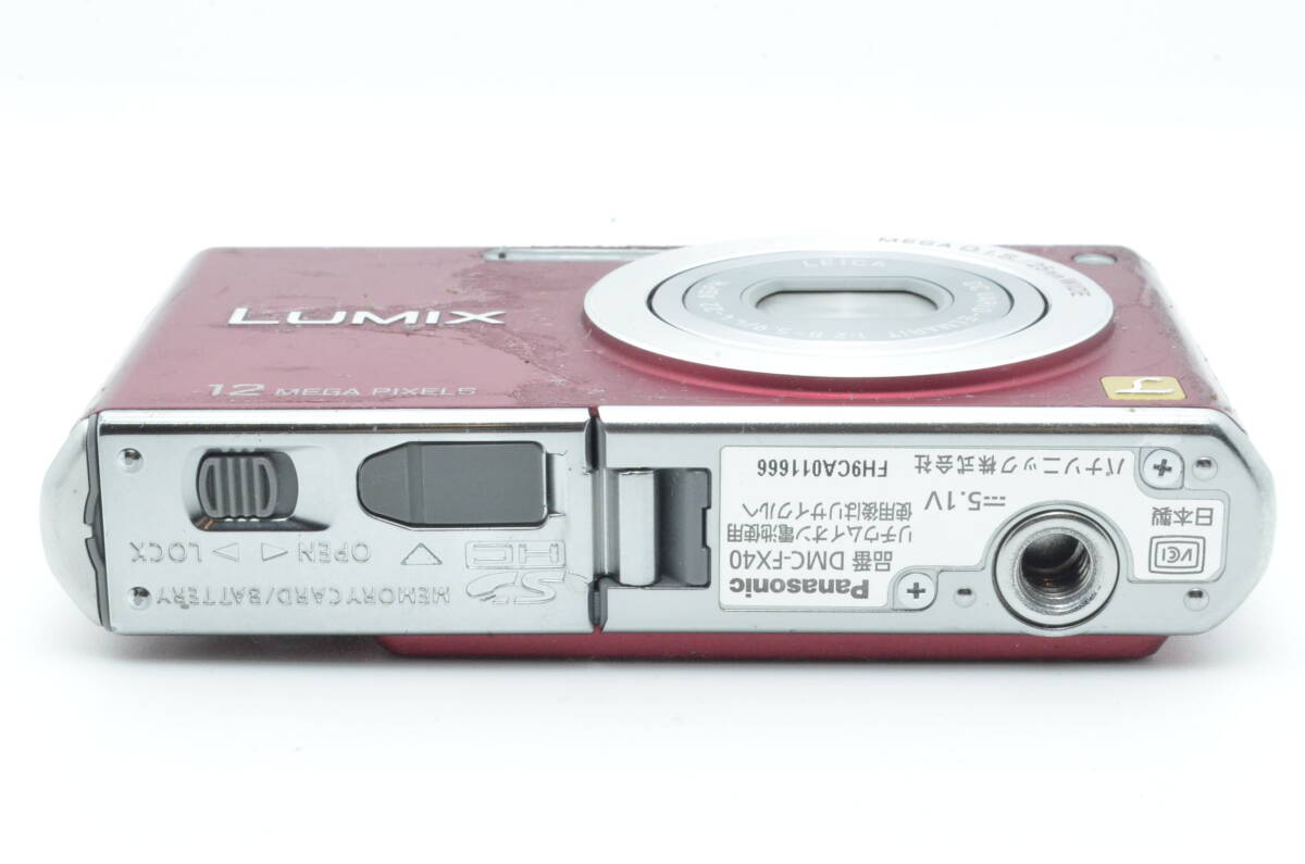 外観並級以下】Panasonic LUMIX DMC-FX40 レッド #s13668 LUMIX DMC