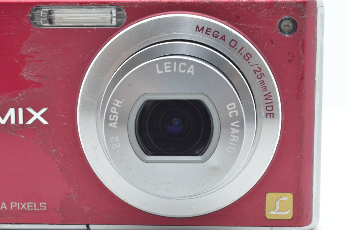 外観並級以下】Panasonic LUMIX DMC-FX40 レッド #s13668 LUMIX DMC