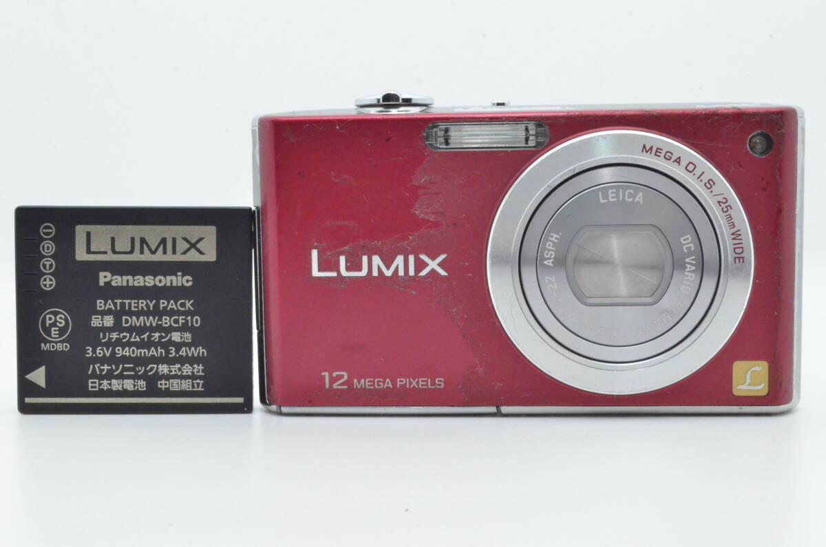 外観並級以下】Panasonic LUMIX DMC-FX40 レッド #s13668 LUMIX DMC