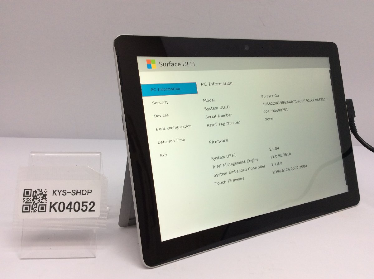 ジャンク/ Microsoft Surface Go Intel Pentium 4415Y メモリ8.19GB