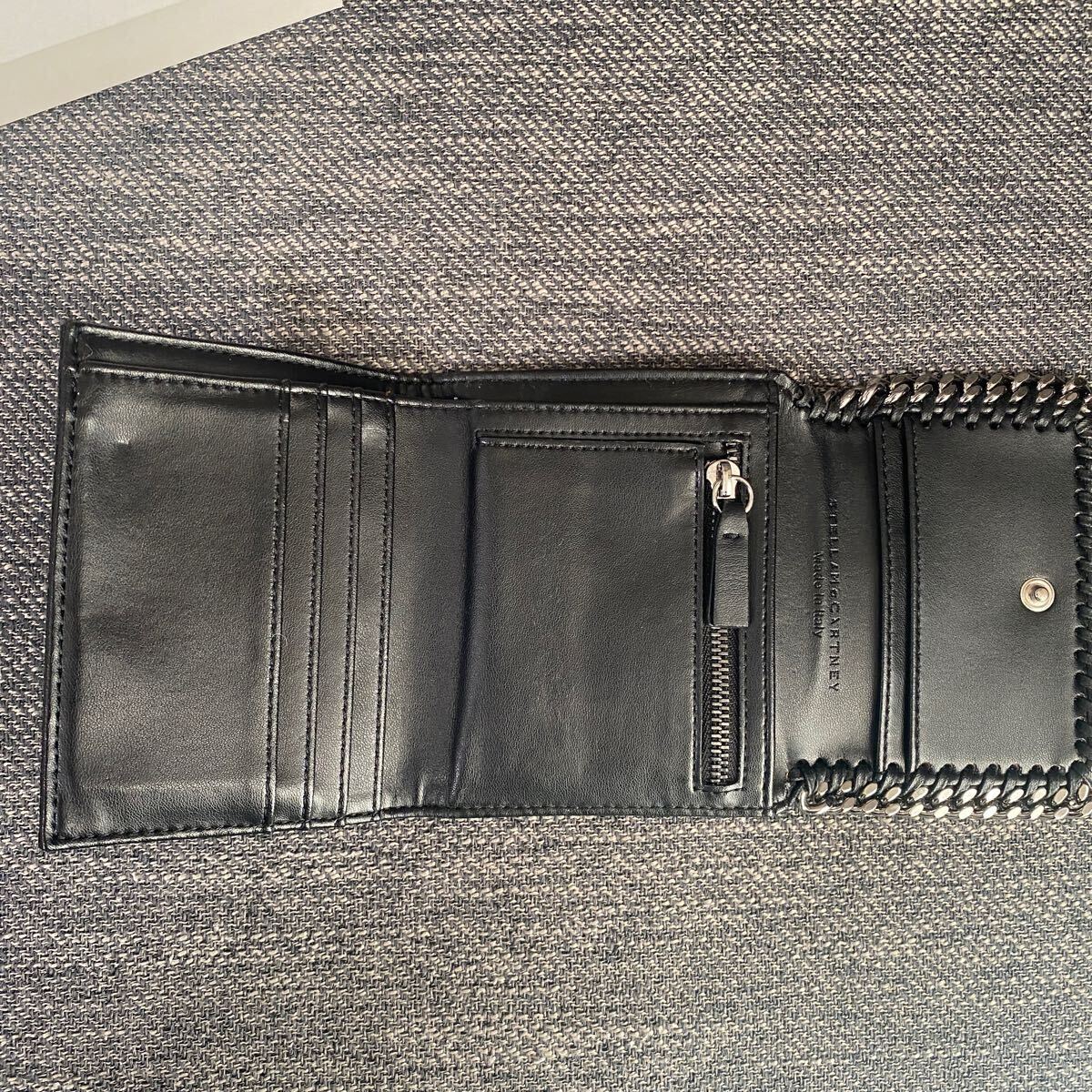 Stella McCartney ステラマッカートニー 二つ折り財布 ファラベラ 黒 