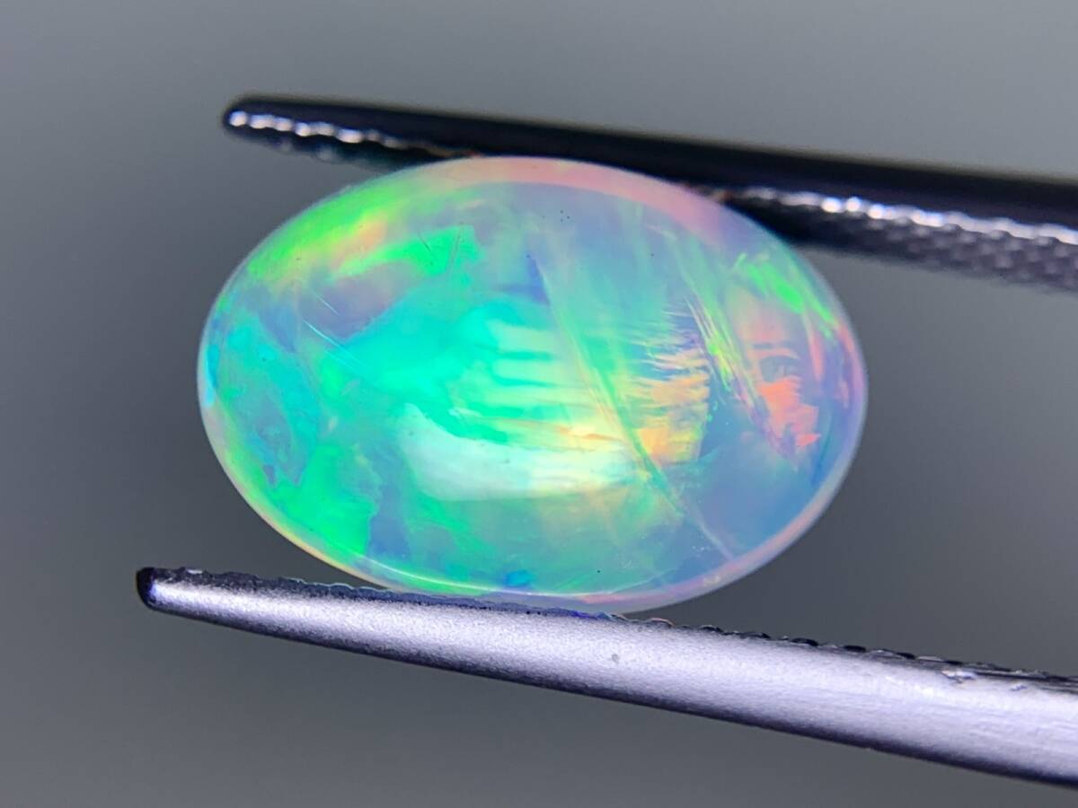 1円　オパール 2.489ct 宝石ソーティング付き 11.8×8.1×5.2 ルース（ 裸石 ） 3343Y_4