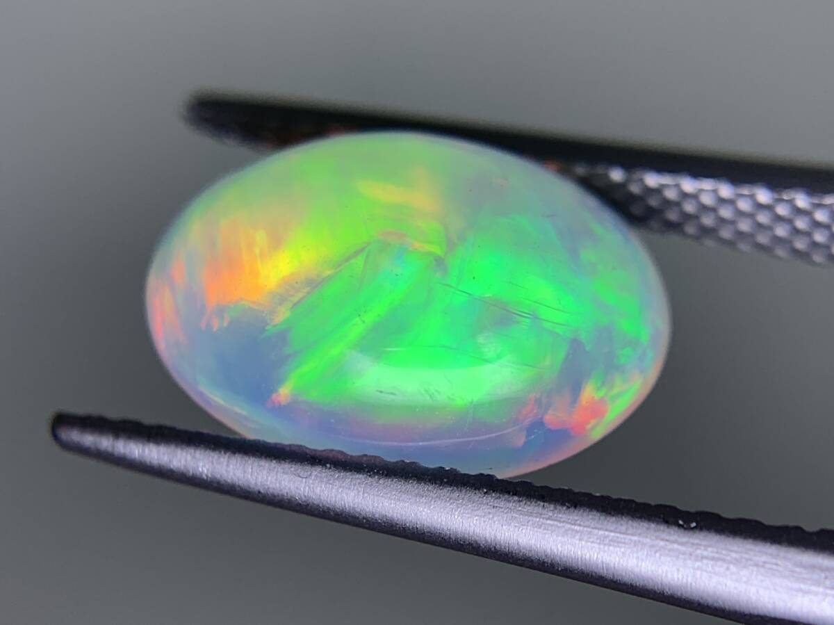 1円　オパール 2.489ct 宝石ソーティング付き 11.8×8.1×5.2 ルース（ 裸石 ） 3343Y_5