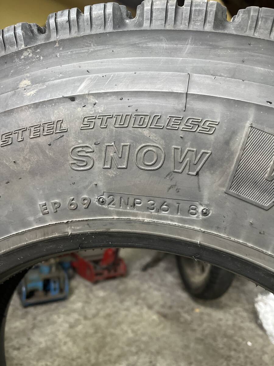 ブリヂストン W910 225/80R17.5 123/122L バリ溝スタッドレス 残10mm 2018年 1本のみ レンジャー ファイター UD フォワード_2