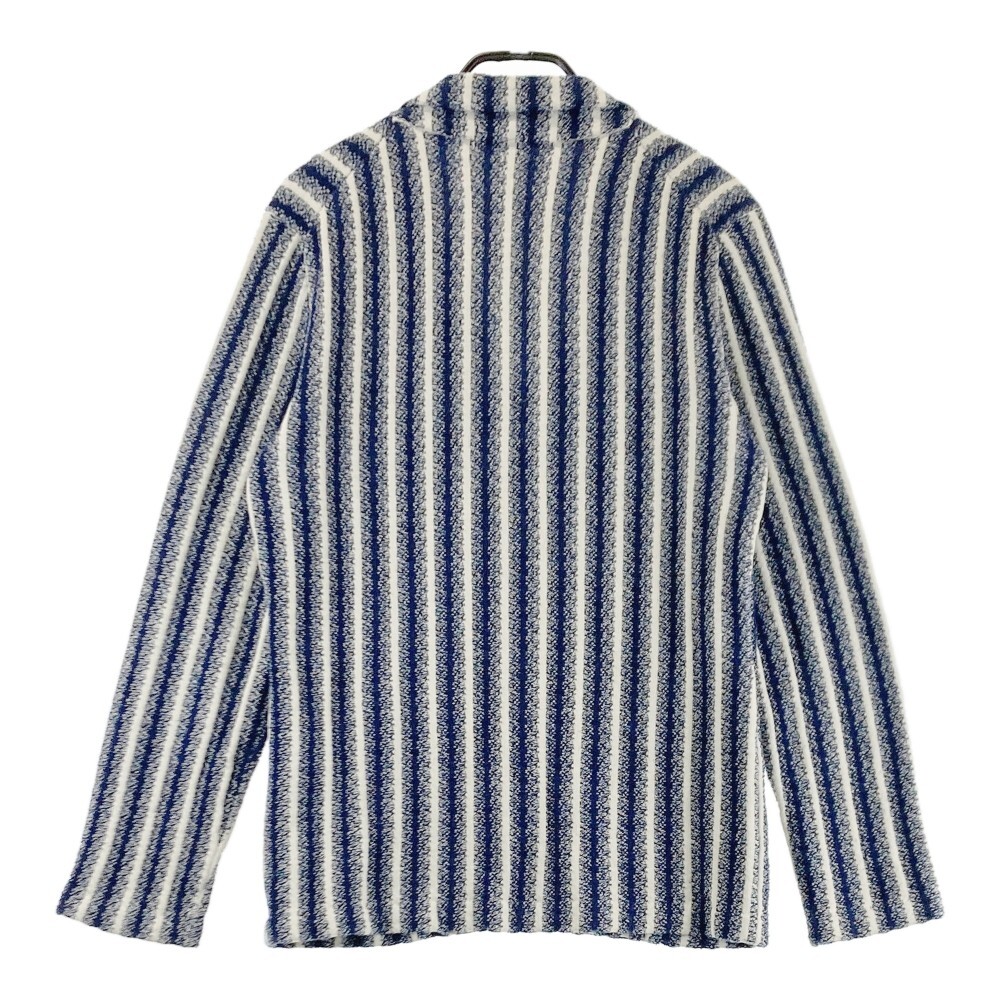LARDINI ラルディーニ ニットカーディガン ストライプ柄 ネイビー系 XS