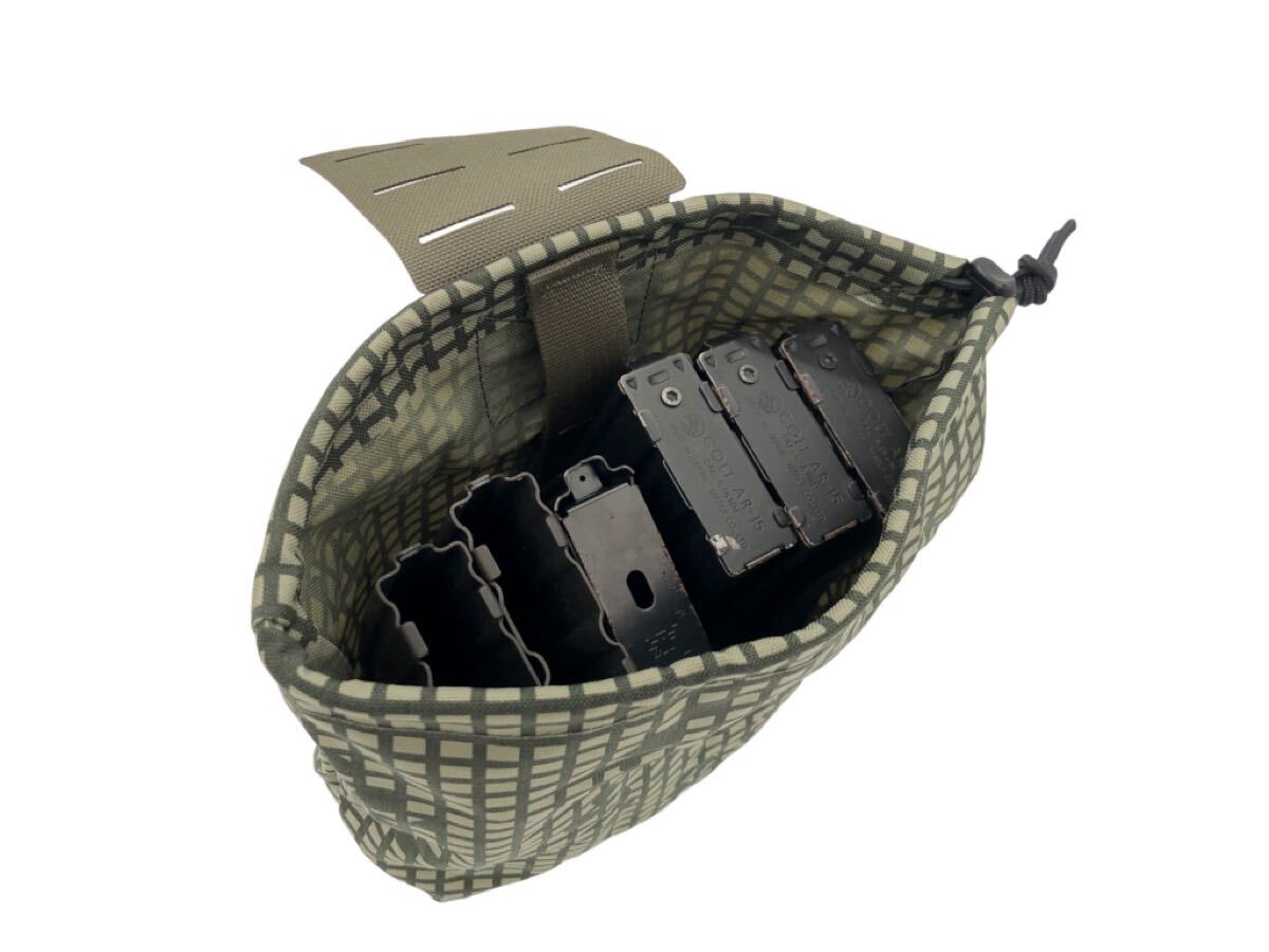 FLATLINE FIBER Co. THE MINI DUMP POUCH RGフラットライン ファイバー コー　ザ ミニ ダンプポーチ　レンジャーグリーン Fiber Flatline Dump Ripstop FlatLine The