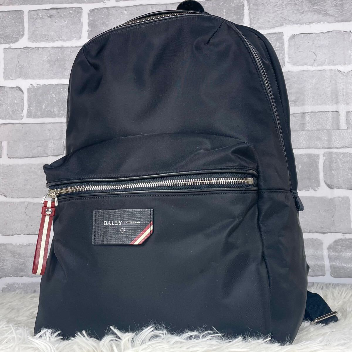 1円【現行/未使用級】バリー BALLY リュック バックパック A4収納可 大 