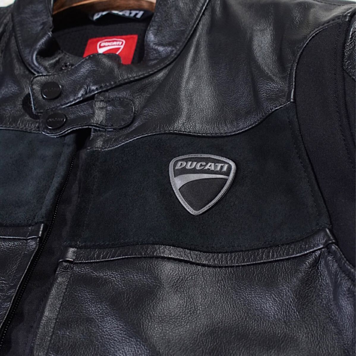 即決 希少 大きいサイズ《DUCATI by DAINESE》バイクジャケット(54) 黒