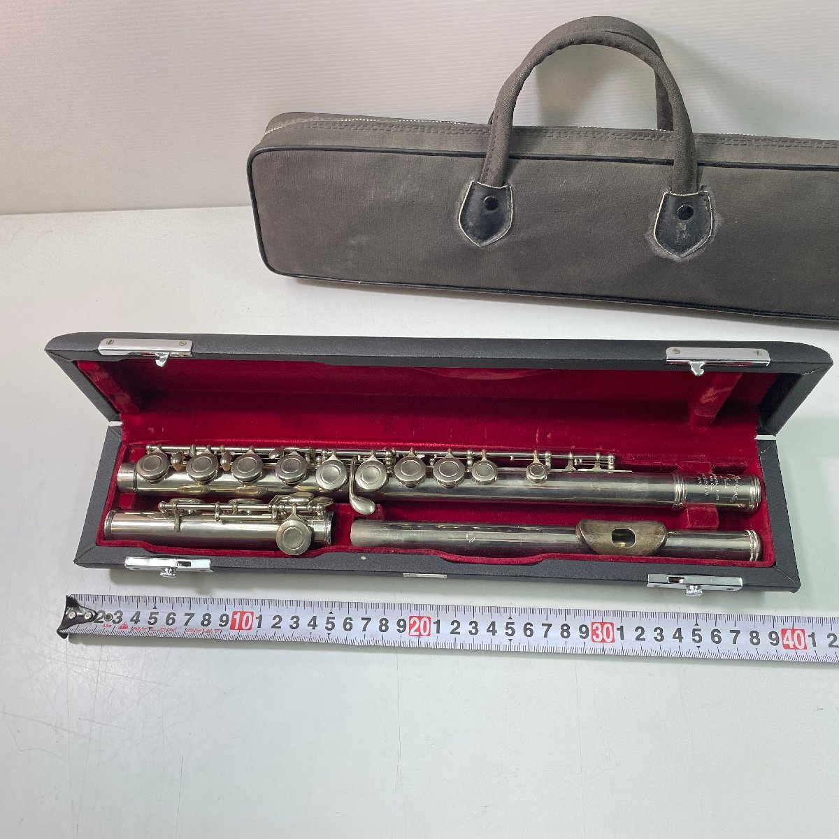 m002L E3(80) 1円～ フルート 管楽器 楽器 Muramatsu ムラマツ 吹奏楽 Flute 現状 中古 ハードケース有_2