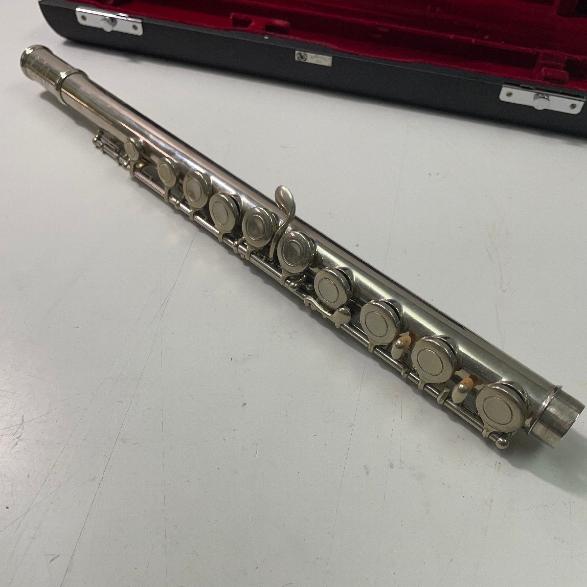 m002L E3(80) 1円～ フルート 管楽器 楽器 Muramatsu ムラマツ 吹奏楽 Flute 現状 中古 ハードケース有_7