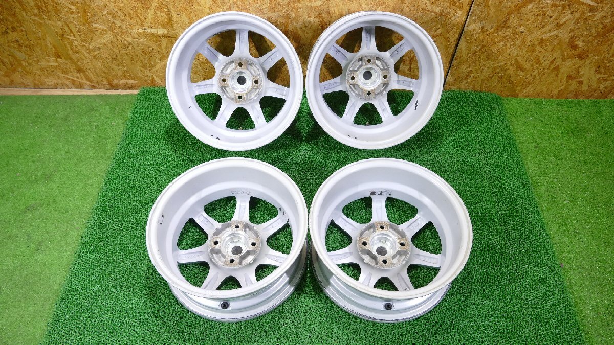 STYLE PRASINO 4本 15インチ 送料無料 中古アルミホイール 社外 