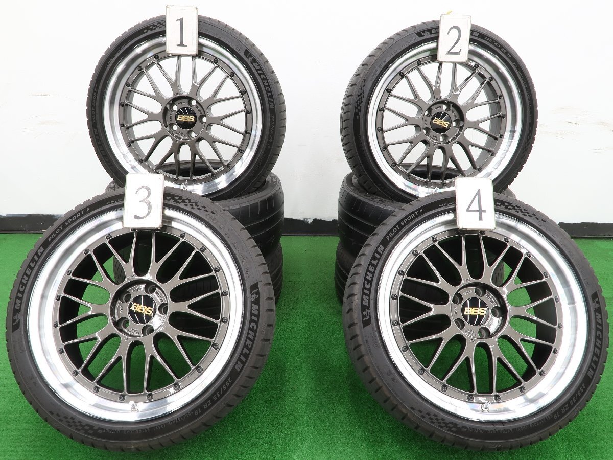 激安大特価，お買い得 4本 BBS LM 鍛造 19インチ 8.5J 112 ラジアル MICHELIN PILOTSPORT5 2023年 225/40R19 2022年 255/35R19 BMW 3シリーズ G20 4シリーズ G22(ラジアルタイヤ)｜売買されたオークション情報、yahooの商品情報をアーカイブ 5穴