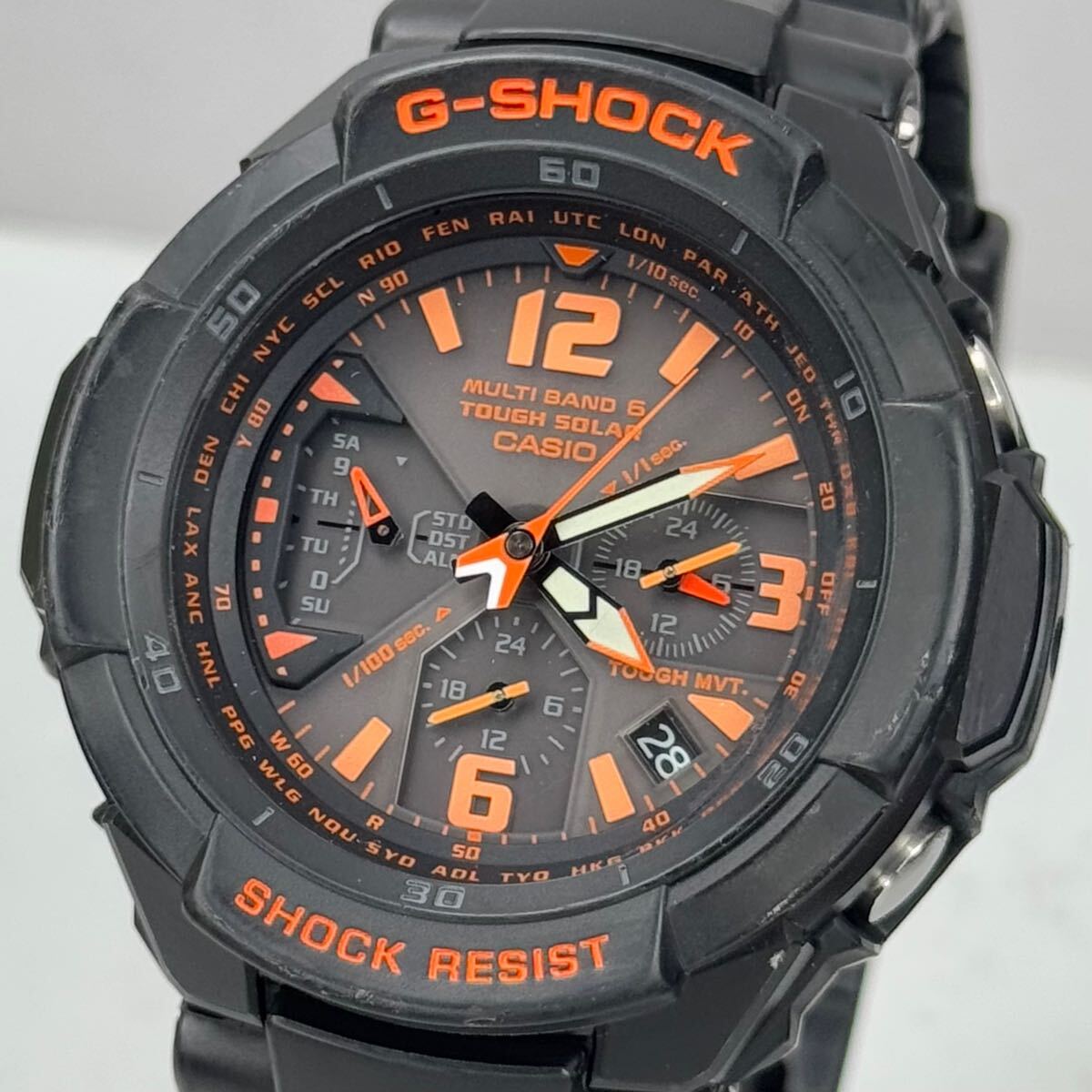 極美品 G-SHOCK GW-3000B-1AJF グラビティマスター タフソーラー 電波 
