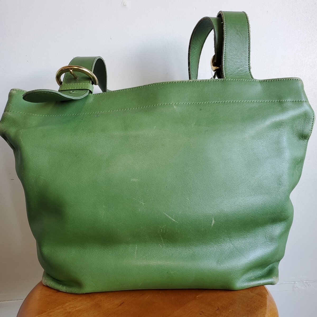 1026◇90s オールドコーチ OLD COACH レザー トートバッグ No.E7M-4140 