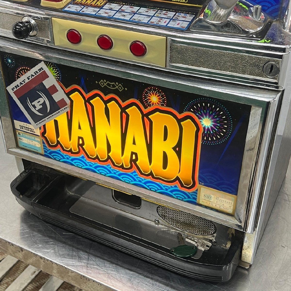 パチスロ スロット実機 「HANABI」 アルゼ 4号機 花火 コイン投入機