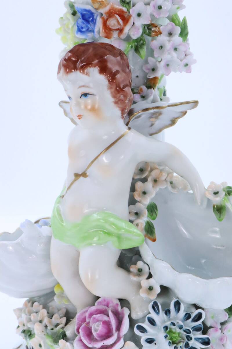 マイセンMeissen 美人天使図コンポート　特大45cm 美術品・アンティーク・コレクション マイセンMeissen 美人天使図