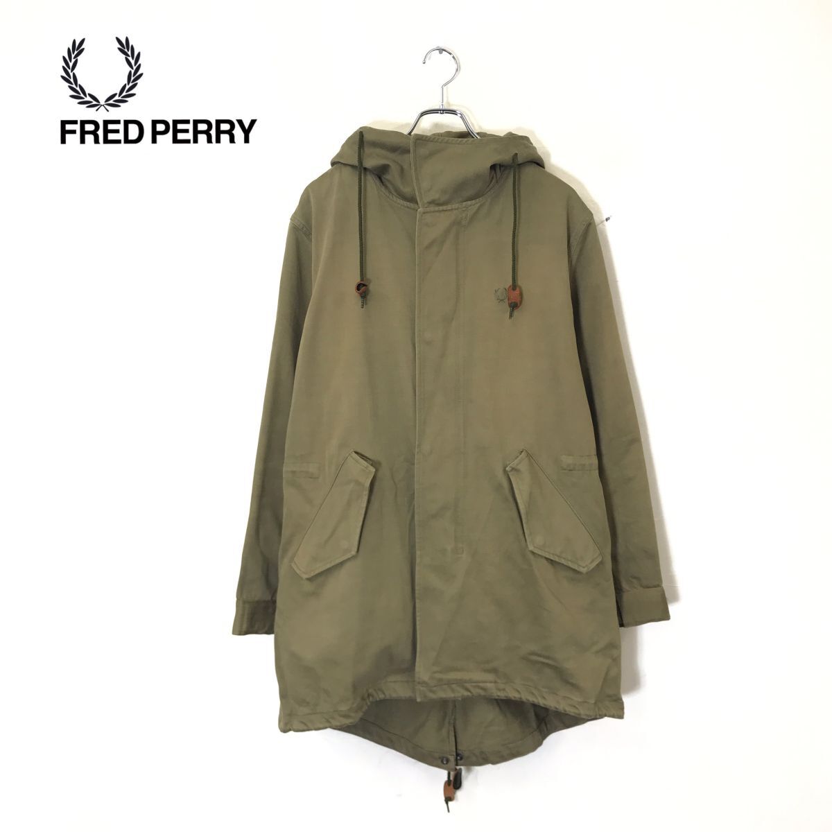 1D2597-T-N◇FRED PERRY フレッドペリー モッズコート フード ライナー