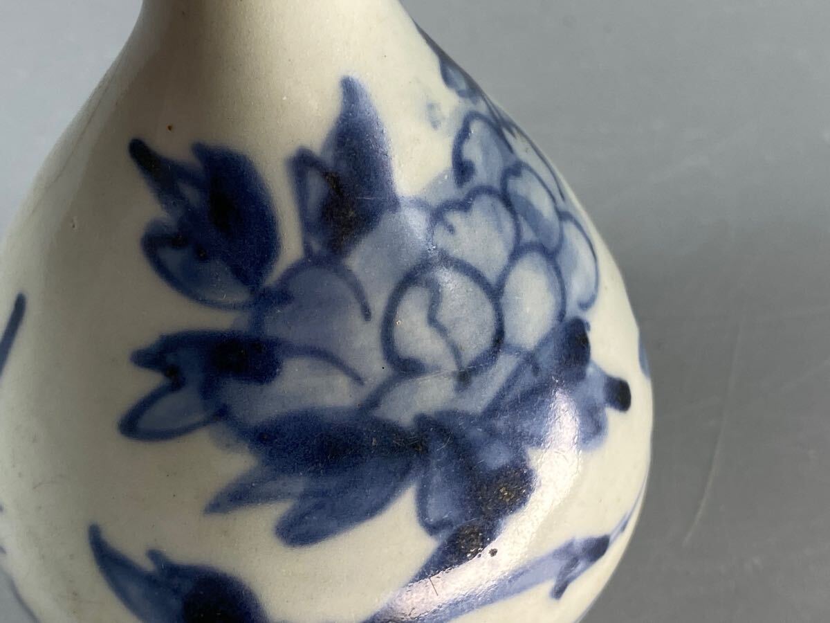 古伊万里御神酒徳利瓶子傷なし明治共箱