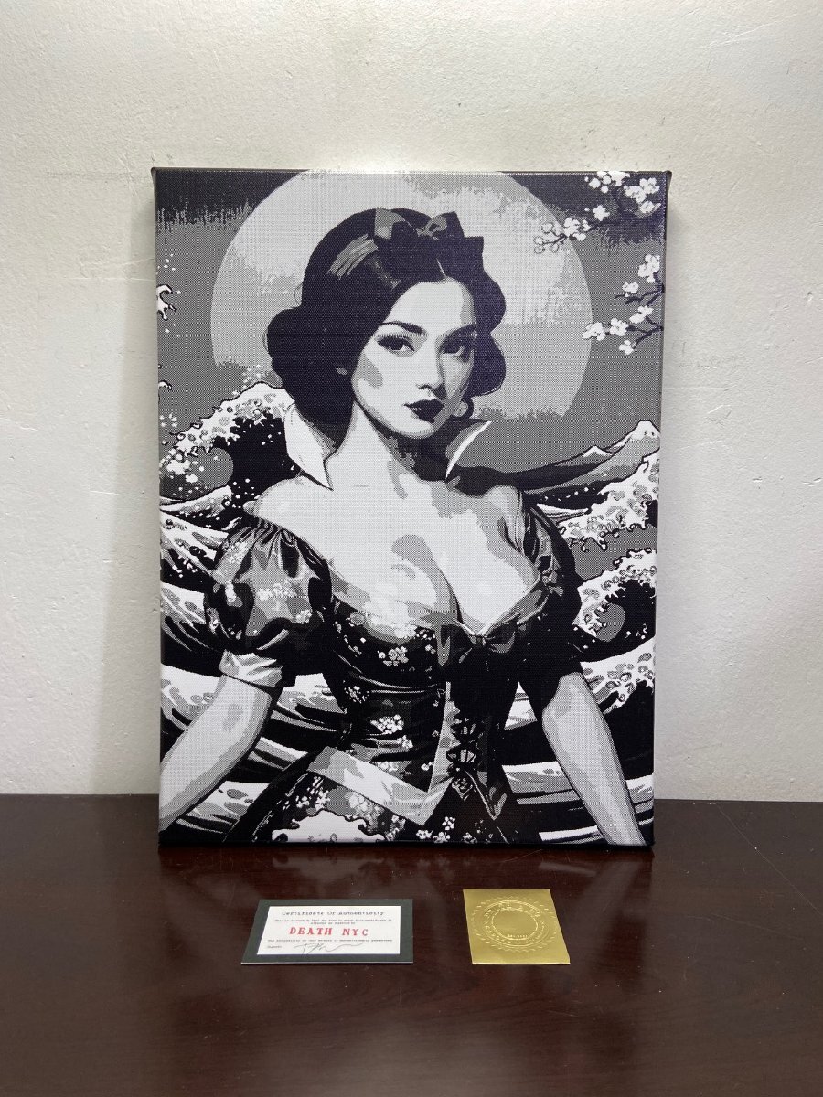 DEATH NYC 額付き 世界限定100枚 アートポスター 白雪姫 しらゆきひめ