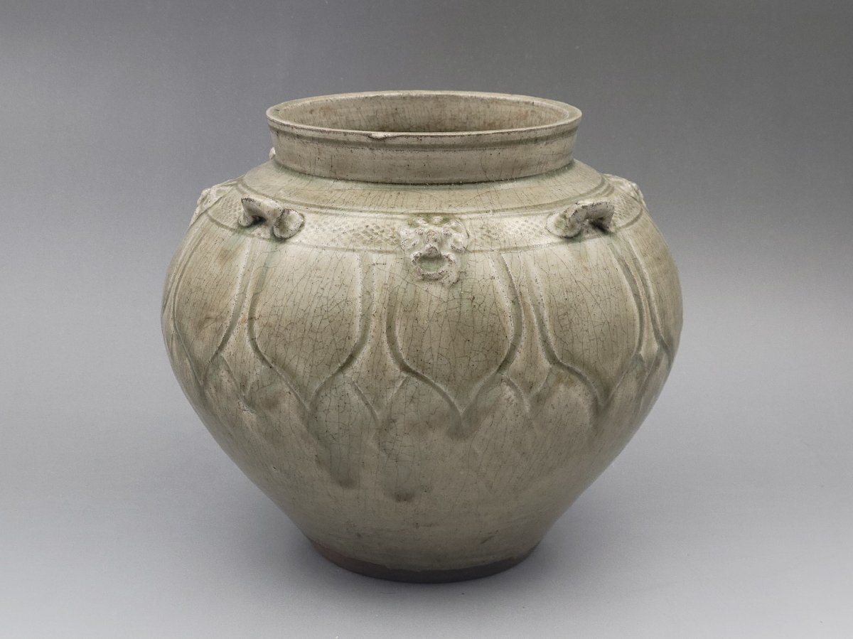 島岡達三 人間国宝 - 象嵌赤絵草花文皿 五宝堂 骨董品買取・和楽器買取