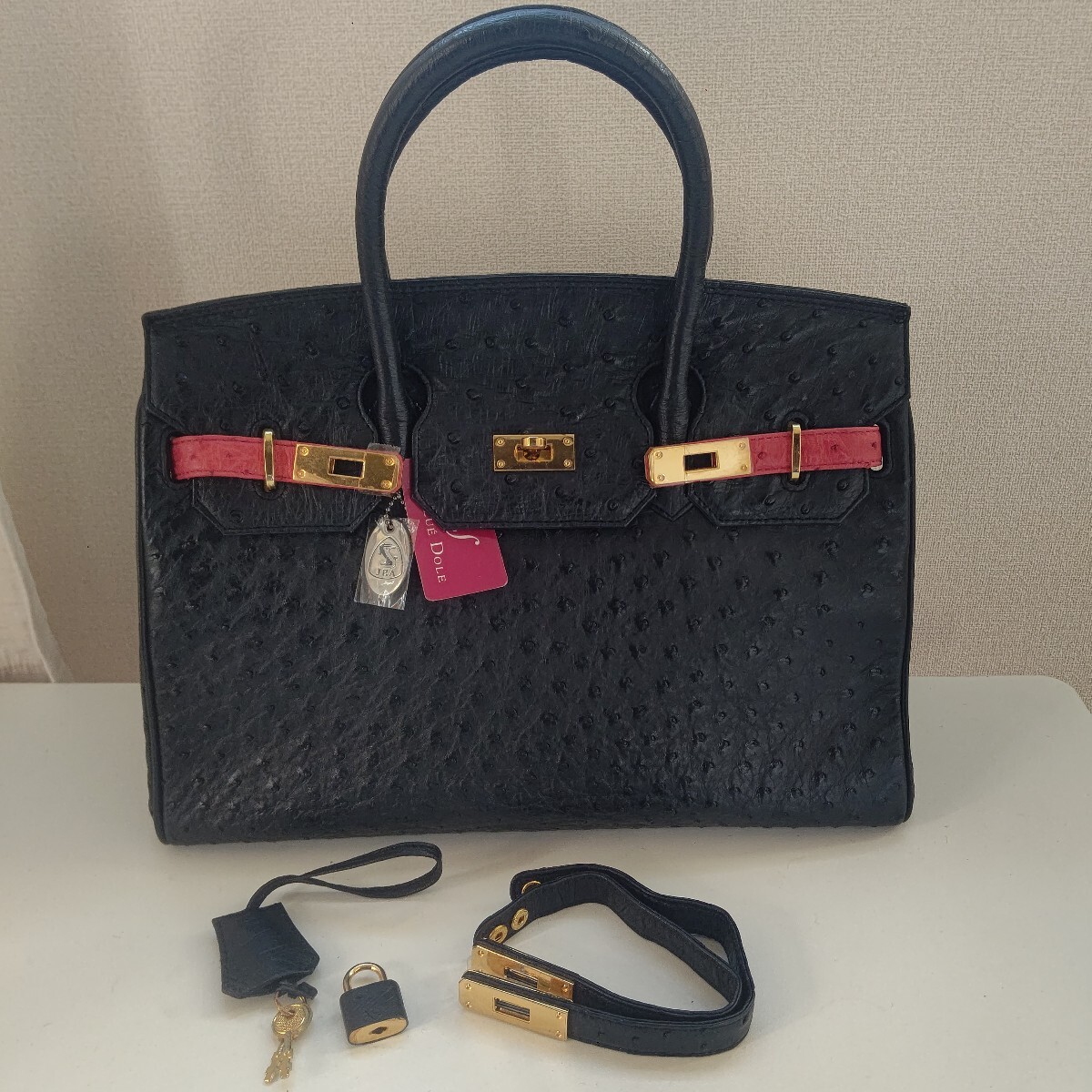 未使用保管品 JRA salue dole オーストリッチ ハンドバッグ 【公式通販】