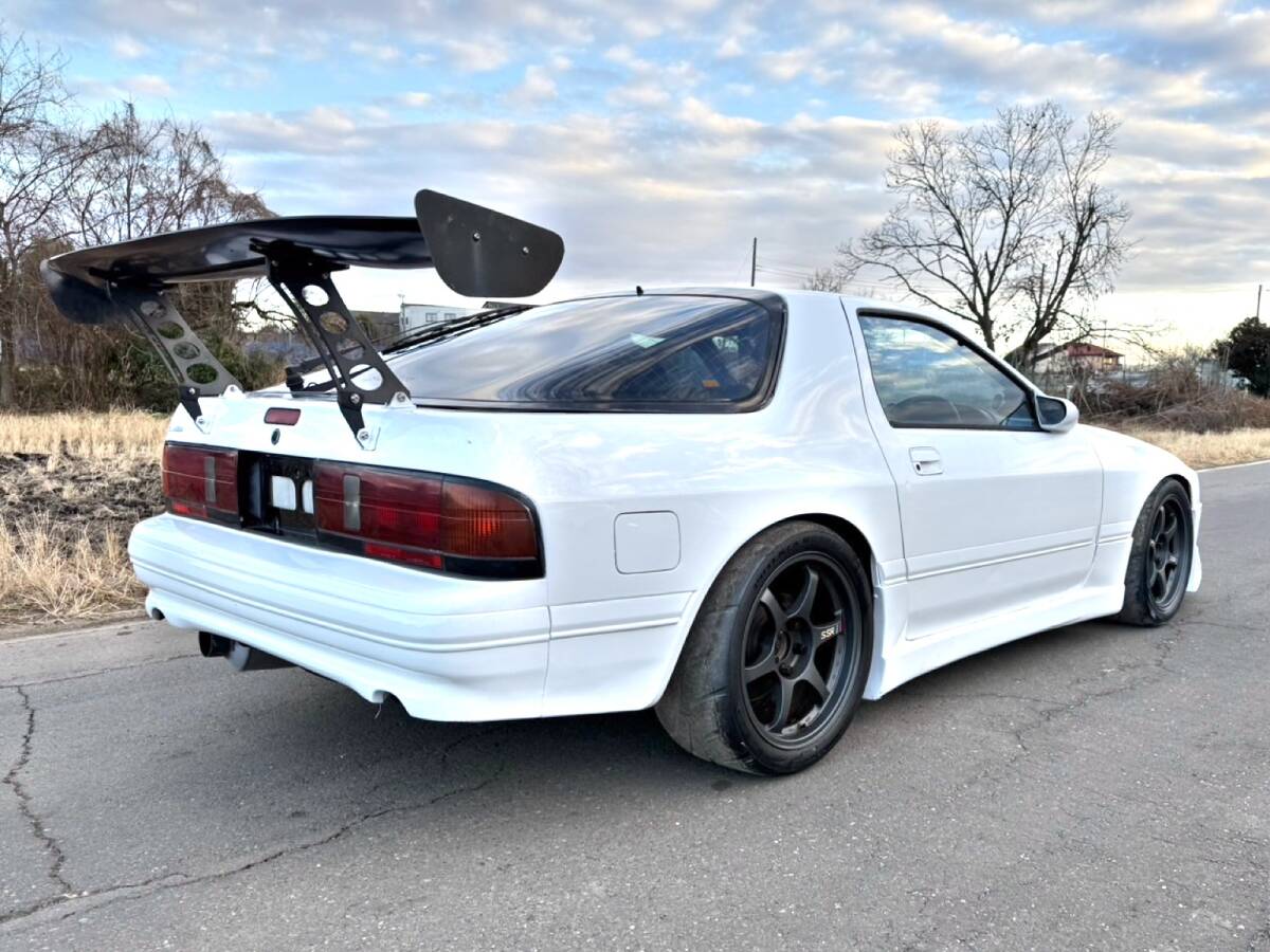 平成3年式 マツダ サバンナRX7 FC3S改 13Bターボ 5速 レカロバケットシート車高調 SSRホイール momoステ 一時抹消書類有り_3