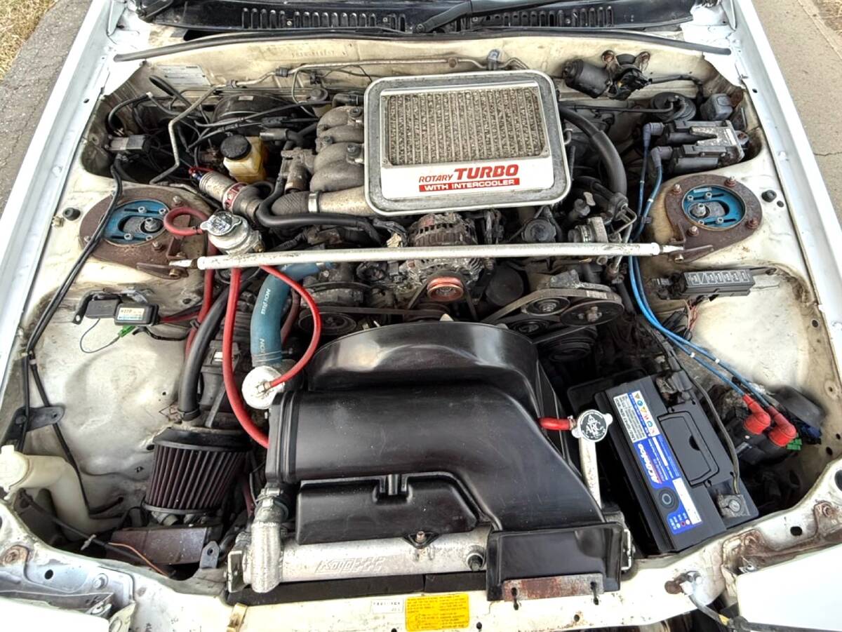 平成3年式 マツダ サバンナRX7 FC3S改 13Bターボ 5速 レカロバケットシート車高調 SSRホイール momoステ 一時抹消書類有り_7