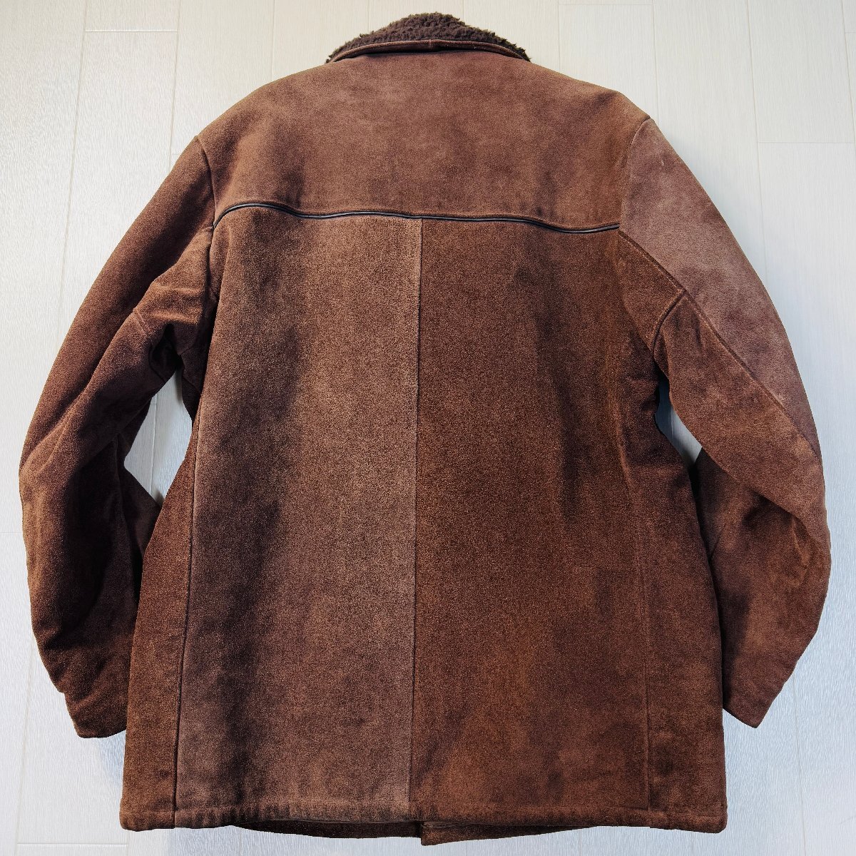 美品/40 XL相当☆ショット/Schott N.Y.C 肉厚牛革 スエードレザー
