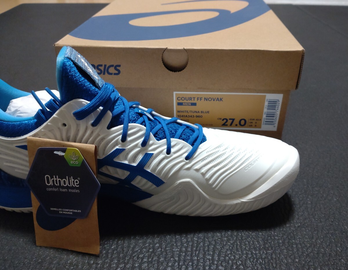 新品 asics テニスシューズ COURT FF NOVAK 2023 秋冬モデル オール