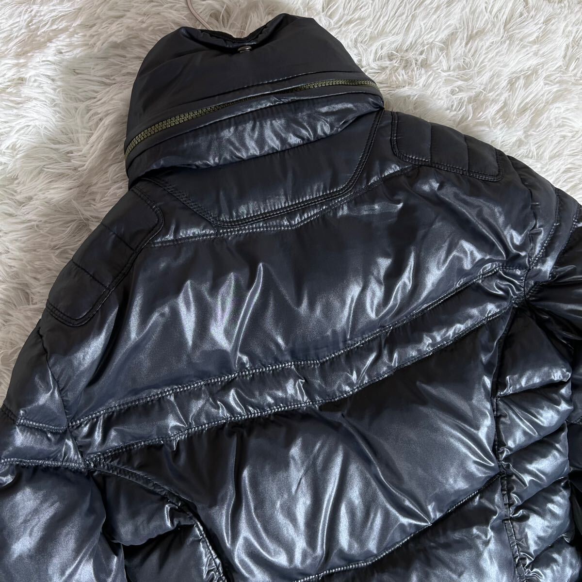 美品】DIESEL ディーゼル キルティングダウンジャケット ライダース 