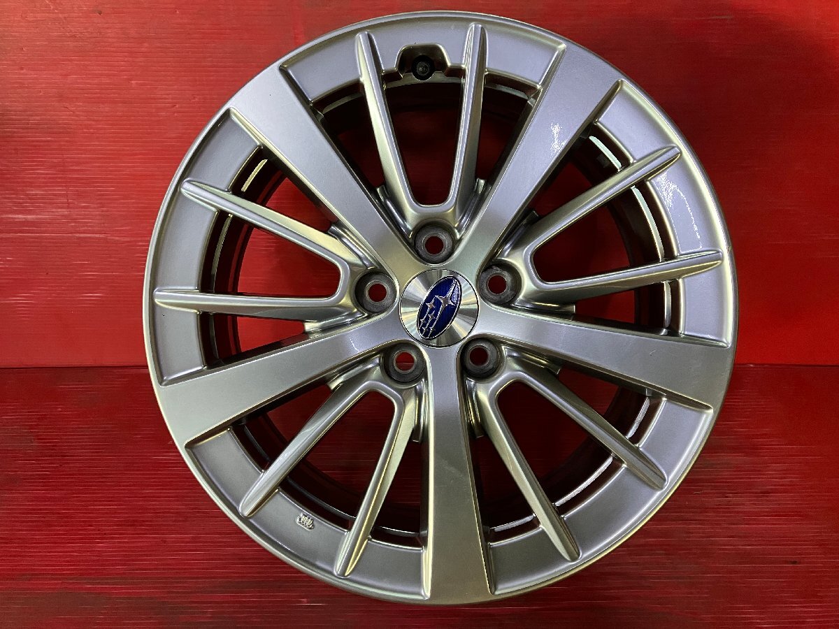 【送料無料】中古 スバル インプレッサ純正 16x6.5+55 100-5H エクシーガ、レガシィ等 アルミホイール4本SET【46681267】 スバル 100-5H 送料無料中古 売切 インプレッサ 中古（タイヤ幅（mm）205