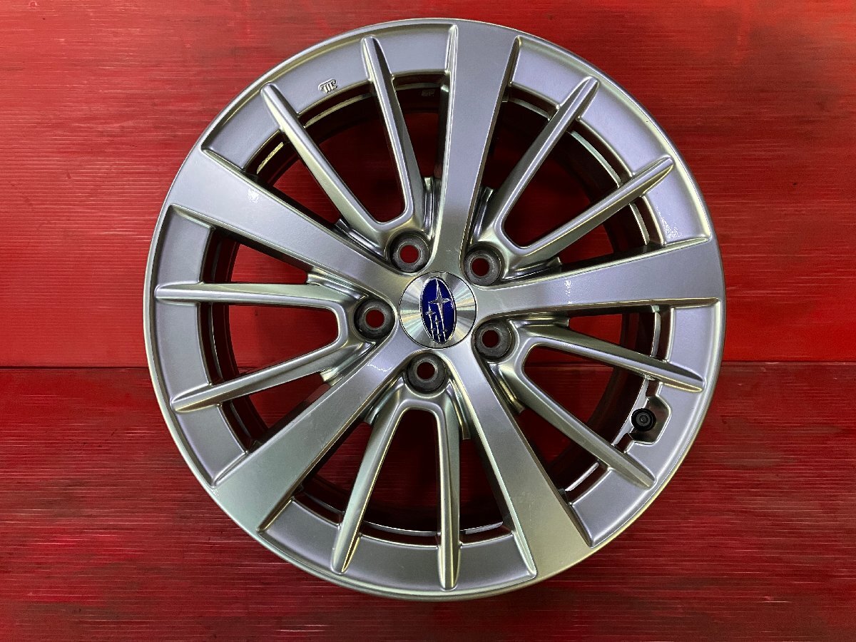 【送料無料】中古 スバル インプレッサ純正 16x6.5+55 100-5H エクシーガ、レガシィ等 アルミホイール4本SET【46681267】 スバル 100-5H 送料無料中古 売切 インプレッサ 中古（タイヤ幅（mm）205