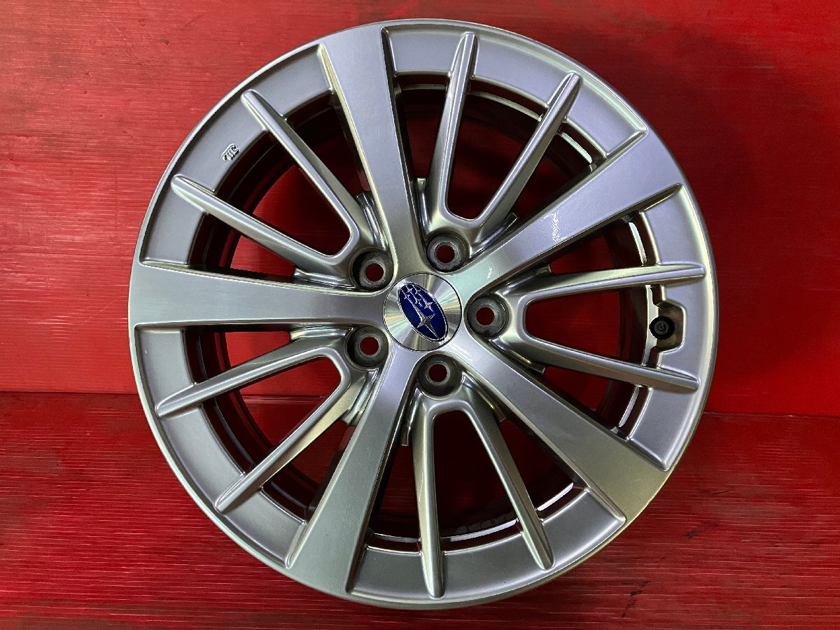 【送料無料】中古 スバル インプレッサ純正 16x6.5+55 100-5H エクシーガ、レガシィ等 アルミホイール4本SET【46681267】 スバル 100-5H 送料無料中古 売切 インプレッサ 中古（タイヤ幅（mm）205