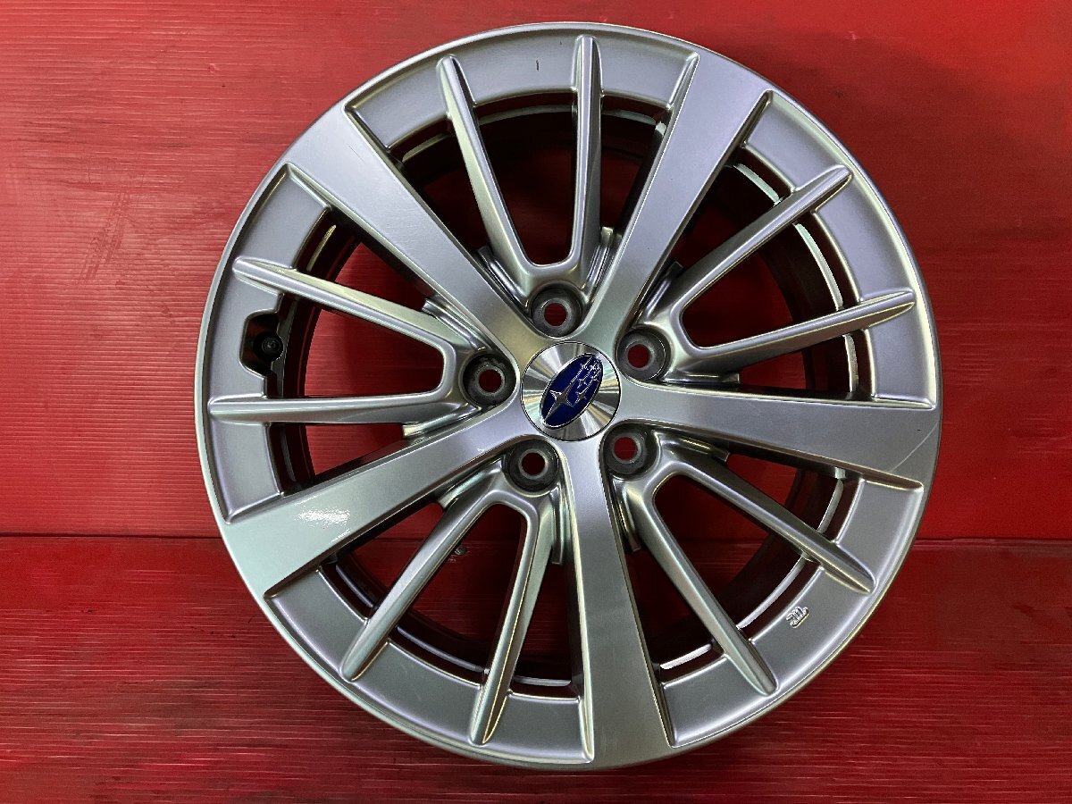 【送料無料】中古 スバル インプレッサ純正 16x6.5+55 100-5H エクシーガ、レガシィ等 アルミホイール4本SET【46681267】 スバル 100-5H 送料無料中古 売切 インプレッサ 中古（タイヤ幅（mm）205