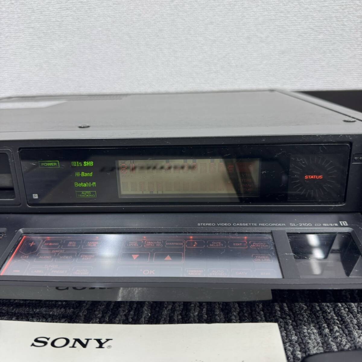 E214-F1-38 SONY ソニー Betamax ベータマックス SL-2100 ビデオ