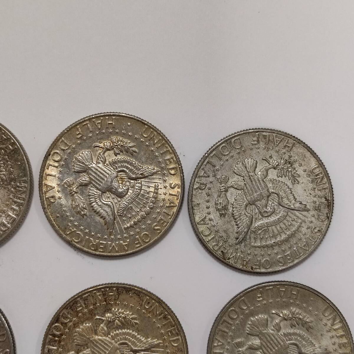 アメリカ ケネディハーフダラー銀貨 1964～1968 50セント銀貨 計12枚