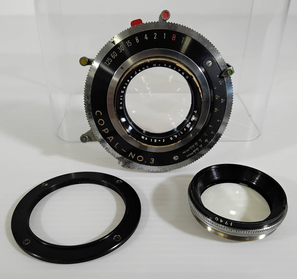 Tessar 1:4.5 f=21cm Carl Zeiss Jena Nr.321740 / COPAL NO.3 【写真館使用品】　 #0624/2