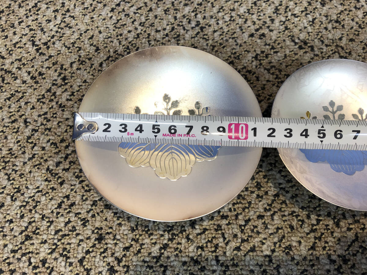 純銀 銀杯 銀盃 造幣局刻印 1000 SILVER 2点セット 重さ約237g(銀製