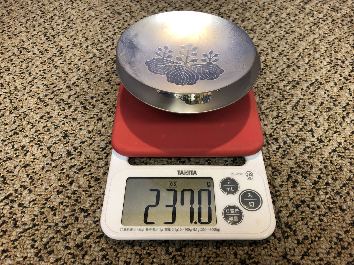 純銀 銀杯 銀盃 造幣局刻印 1000 SILVER 2点セット 重さ約237g(銀製